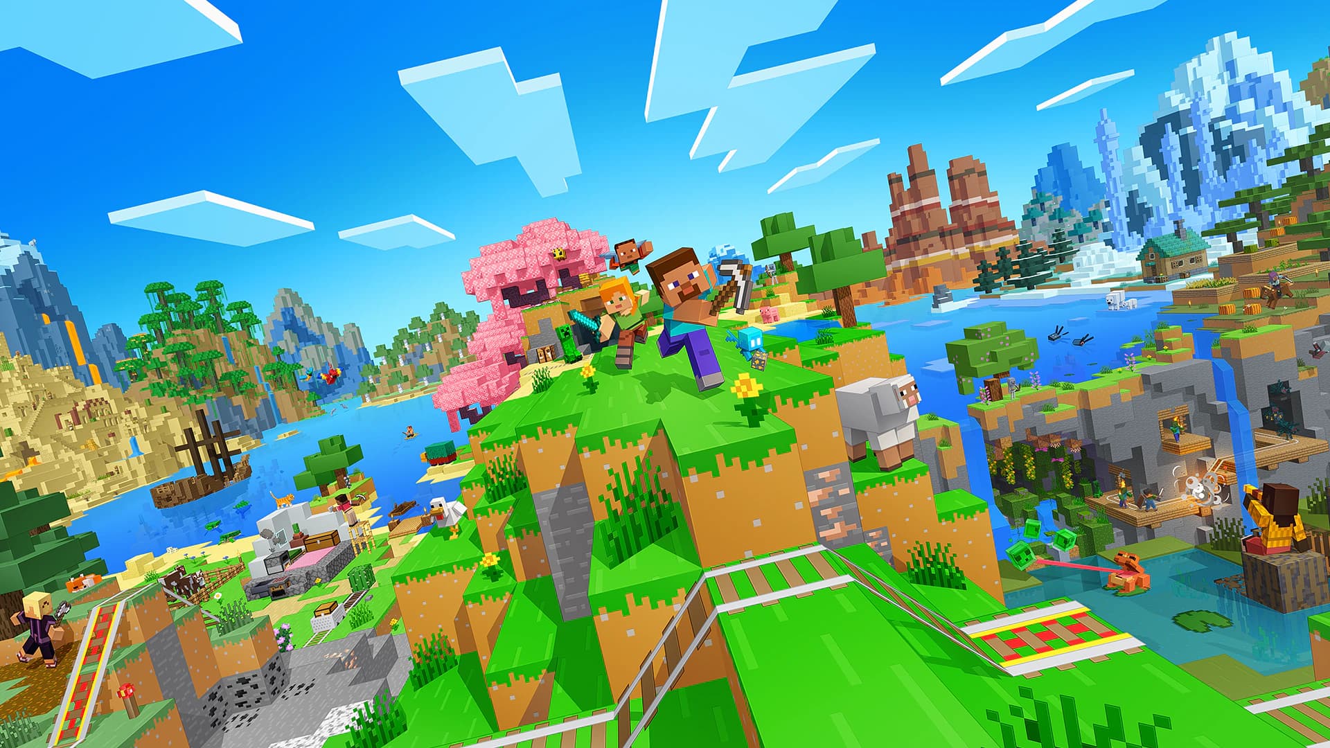 Minecraft hero artwork